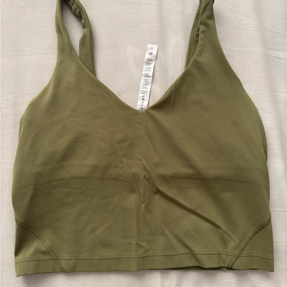 Lululemon Athletica Olive Crop Top